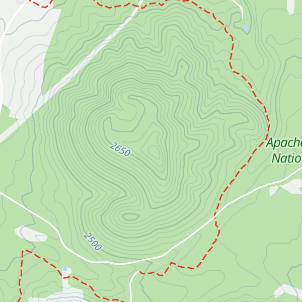 Map of Wishbone Mountain