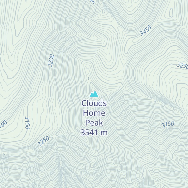 Map of Clouds Home Peak