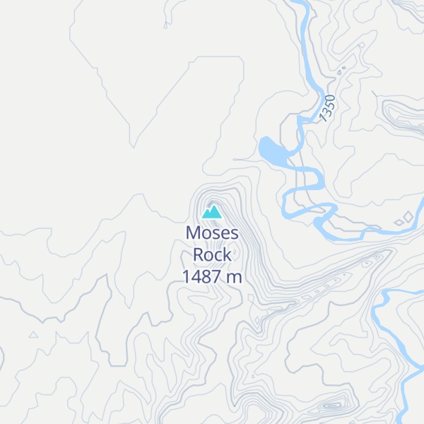 Map of Moses Rock