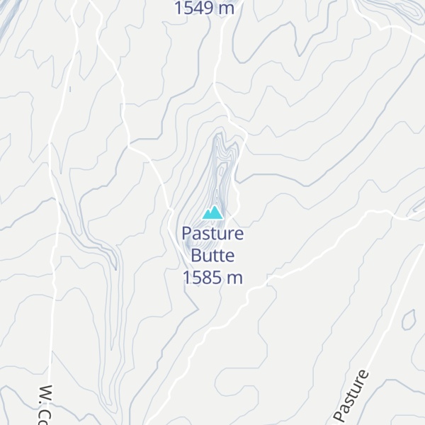 Map of Pasture Butte