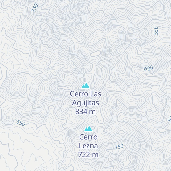 Map of Cerro Las Agujitas