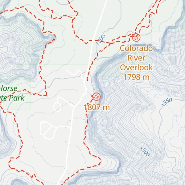 Map of Dead Horse Point State Park Visitor Center