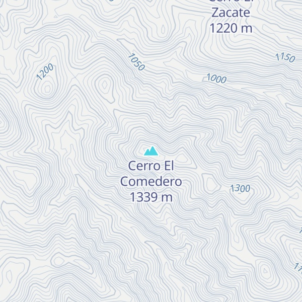 Map of Cerro El Comedero
