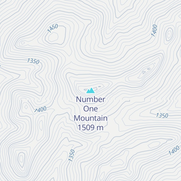 Map of Number One Mountain