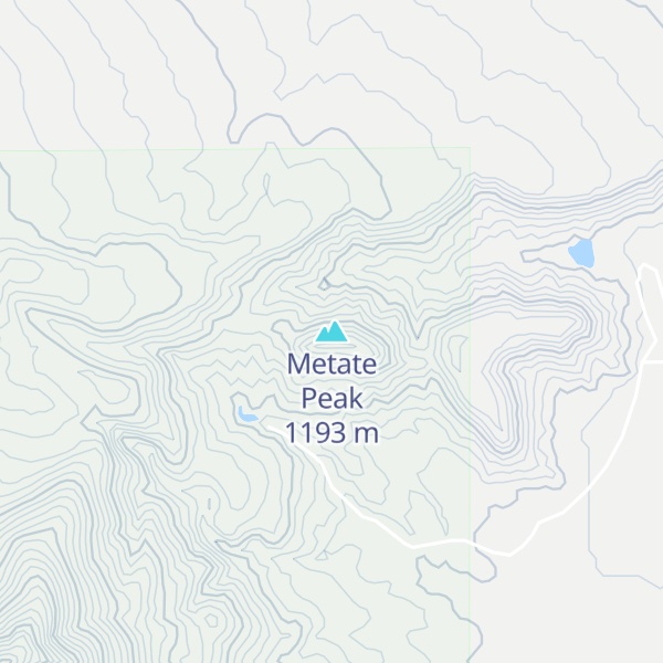 Map of Metate Peak