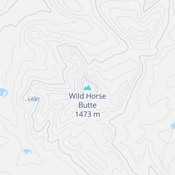 Map of Wild Horse Butte
