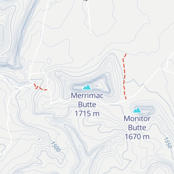 Map of Merrimac Butte