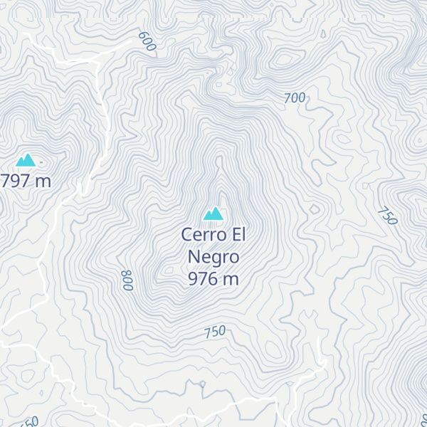 Map of Cerro El Negro