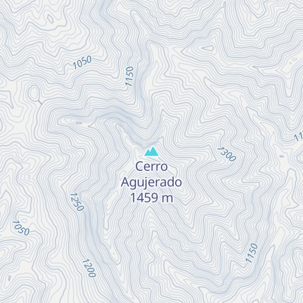 Map of Cerro Agujerado