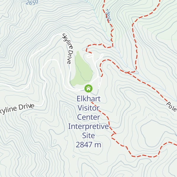 Map of Elkhart Visitor Center Interpretive Site