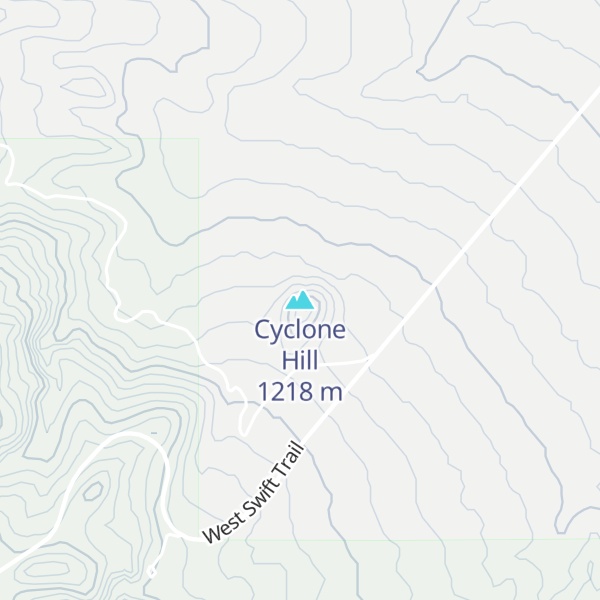 Map of Cyclone Hill