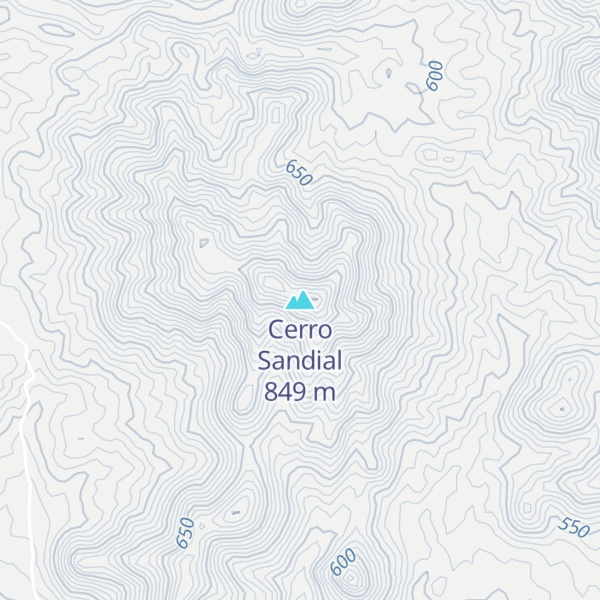 Map of Cerro Sandial