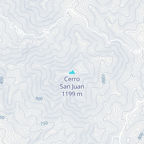 Map of Cerro San Juan