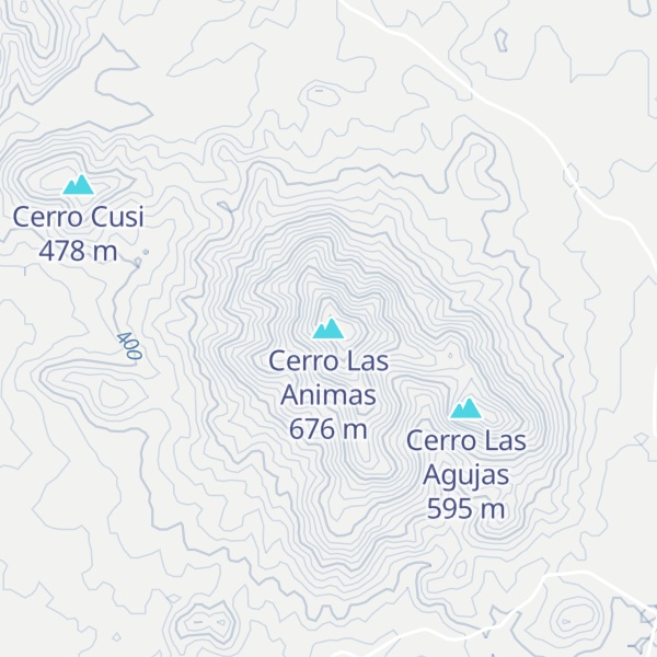 Map of Cerro Las Animas