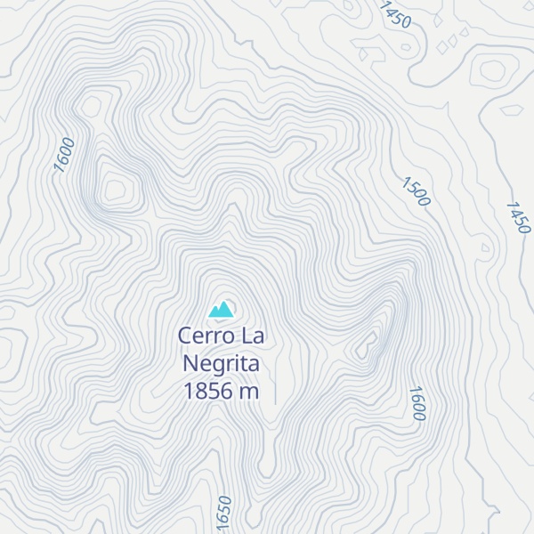 Map of Cerro Morita