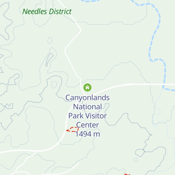 Map of Canyonlands National Park Visitor Center