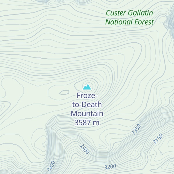 Map of Froze-to-Death Mountain