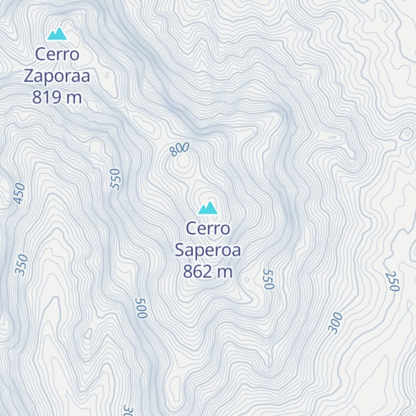 Map of Cerro Saperoa