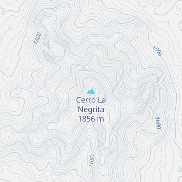 Map of Cerro La Negrita