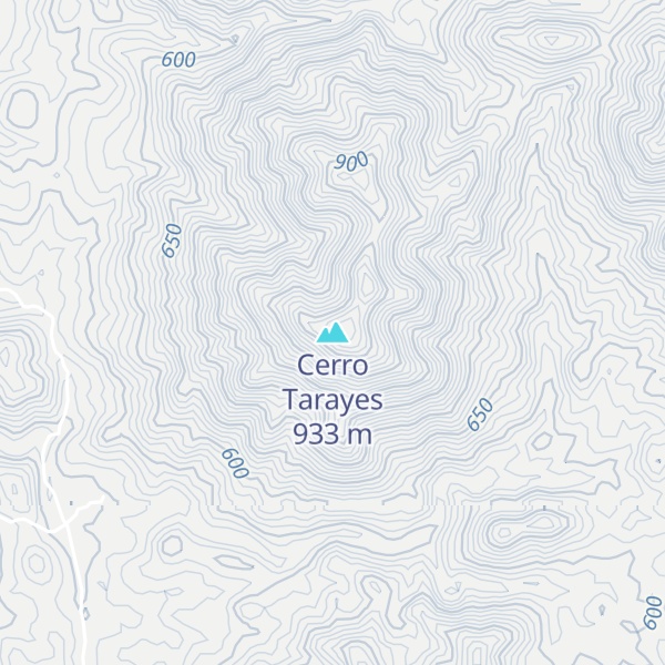 Map of Cerro Tarayes