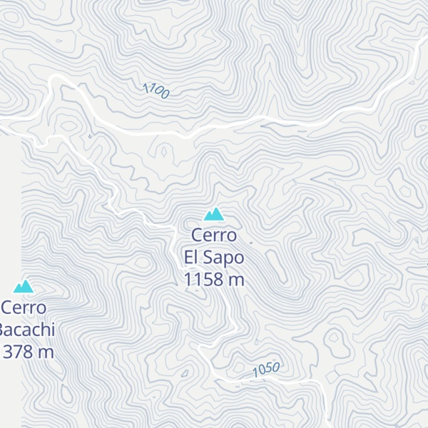 Map of Cerro El Sapo