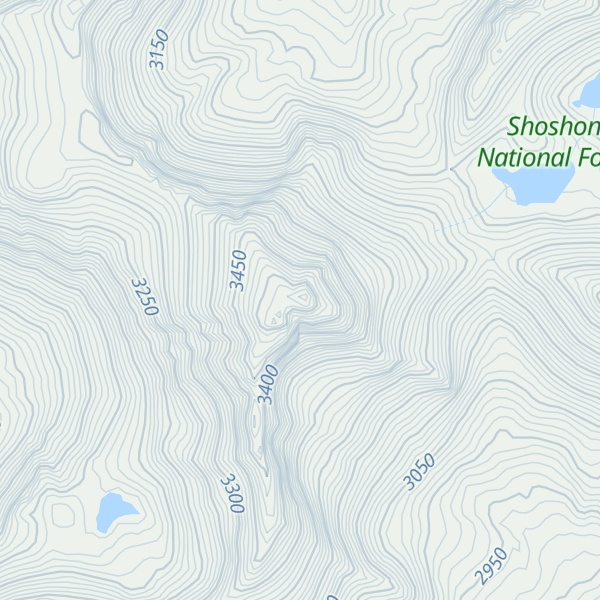 Map of Stinkingwater Peak