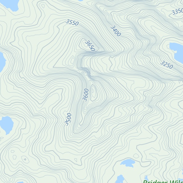 Map of Glover Peak