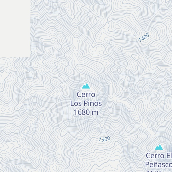 Map of Cerro Los Pinos