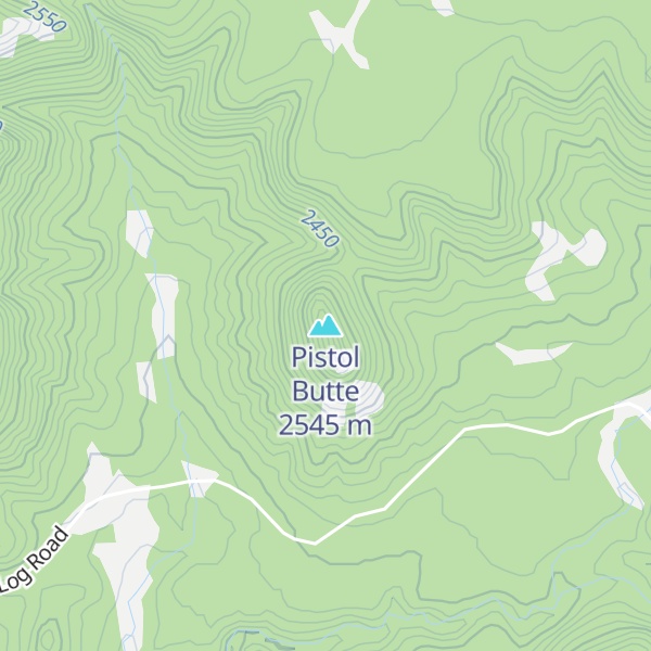 Map of Pistol Butte