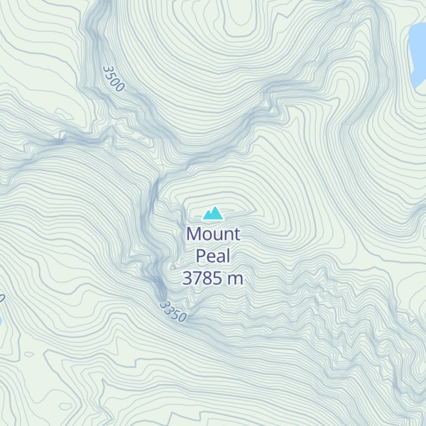 Map of Mount Peal