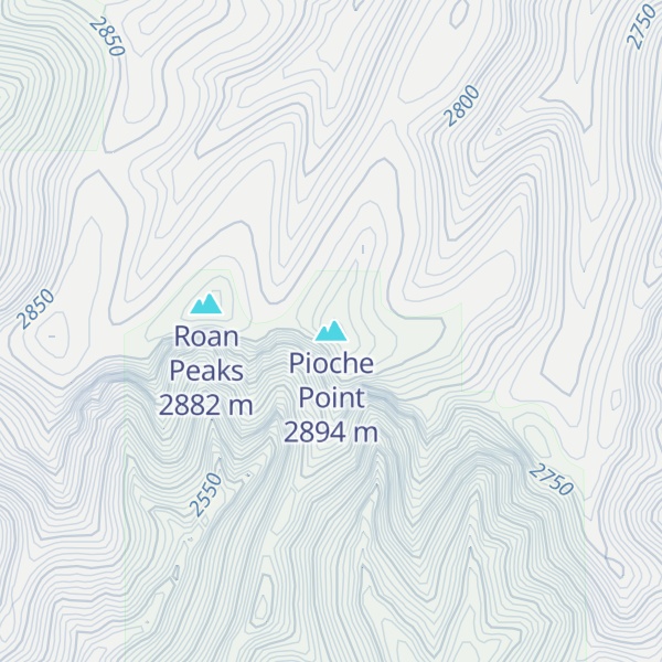 Map of Pioche Point
