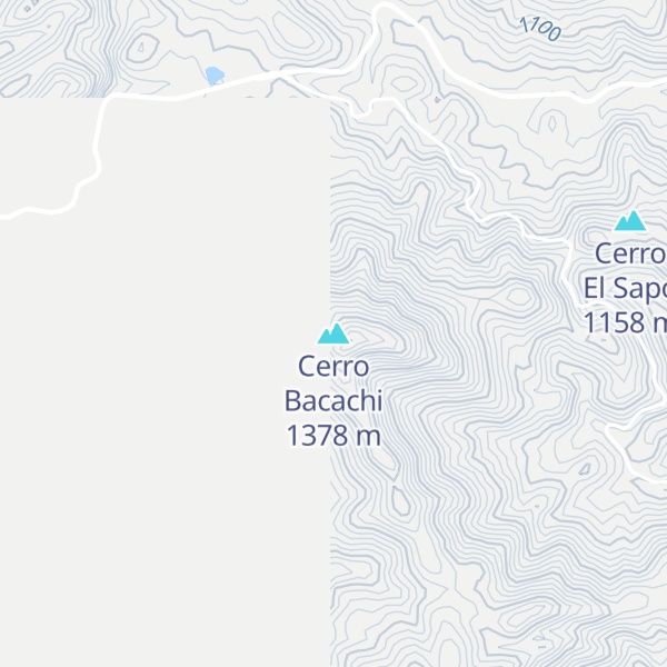 Map of Cerro Bacachi
