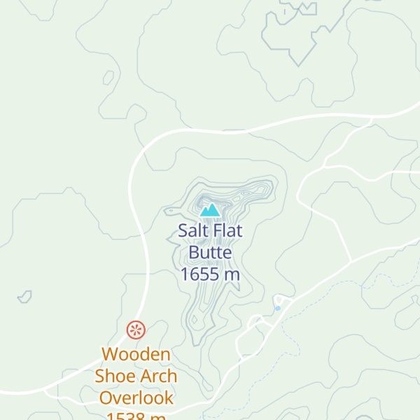Map of Salt Flat Butte