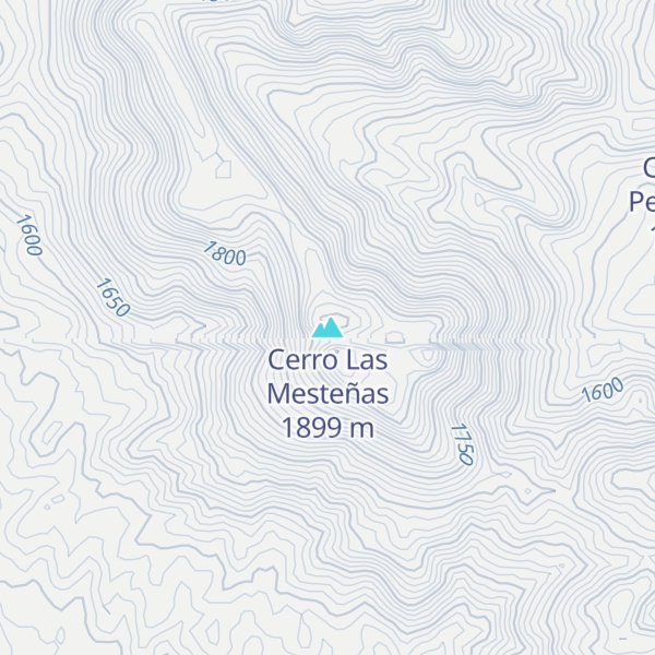 Map of Cerro Las Mesteñas