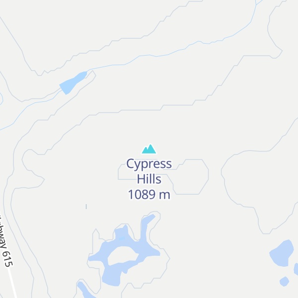 Map of Cypress Hills