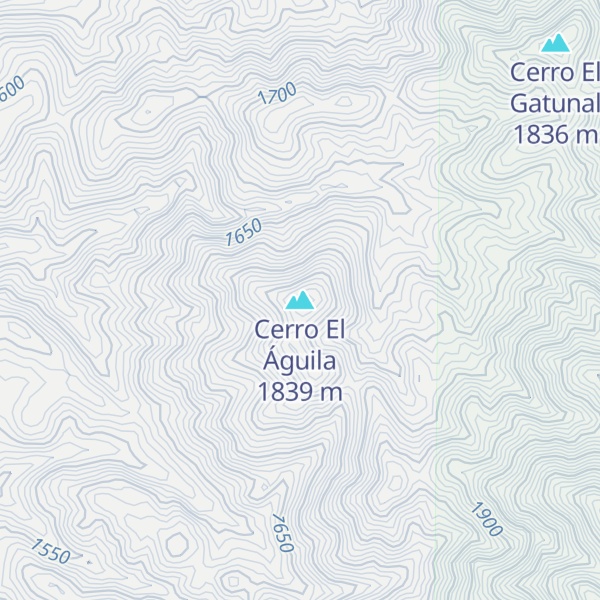 Map of Cerro El Águila