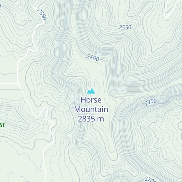 Map of Horse Mountain