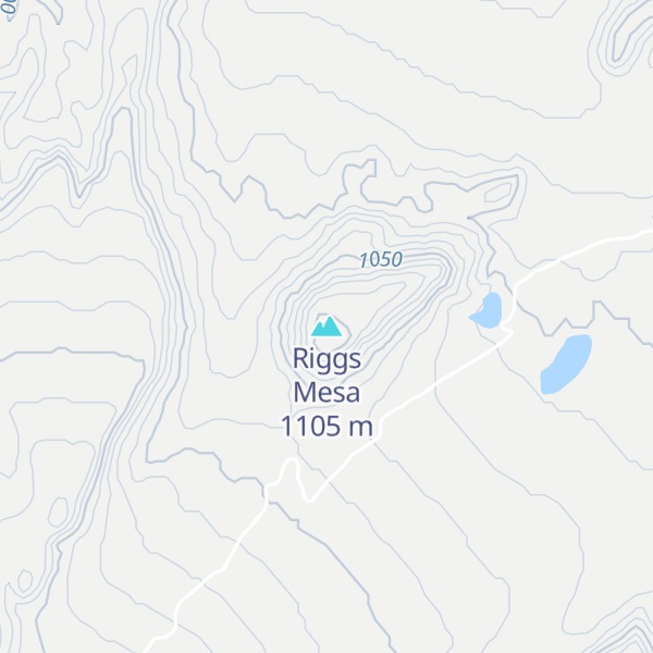 Map of Riggs Mesa