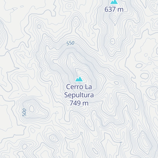 Map of Cerro La Sepultura
