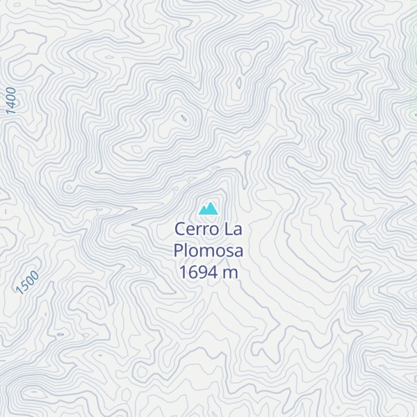 Map of Cerro La Plomosa