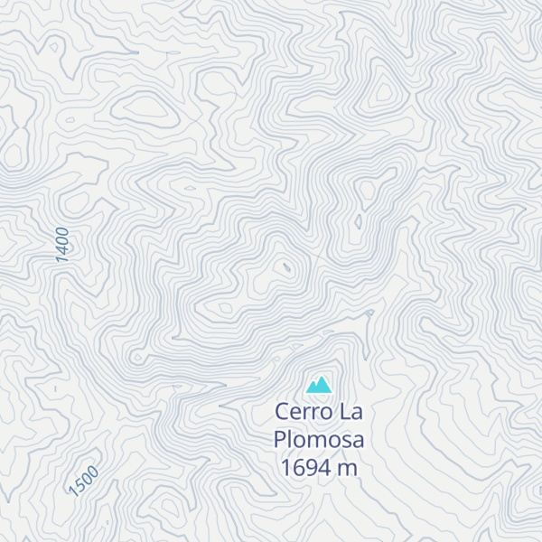 Map of Cerro La Manteca