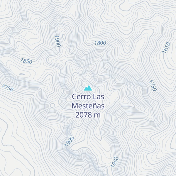 Map of Cerro Las Mesteñas