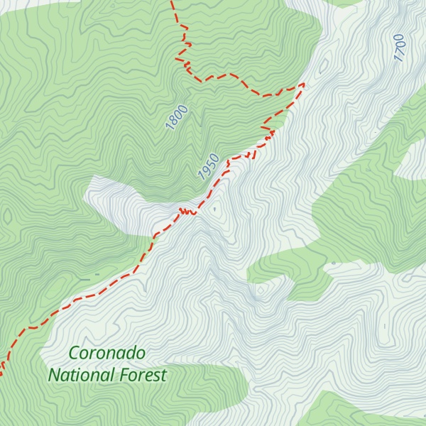 Map of Veach Ridge