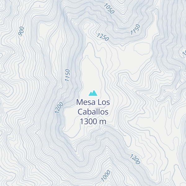 Map of Mesa Los Caballos