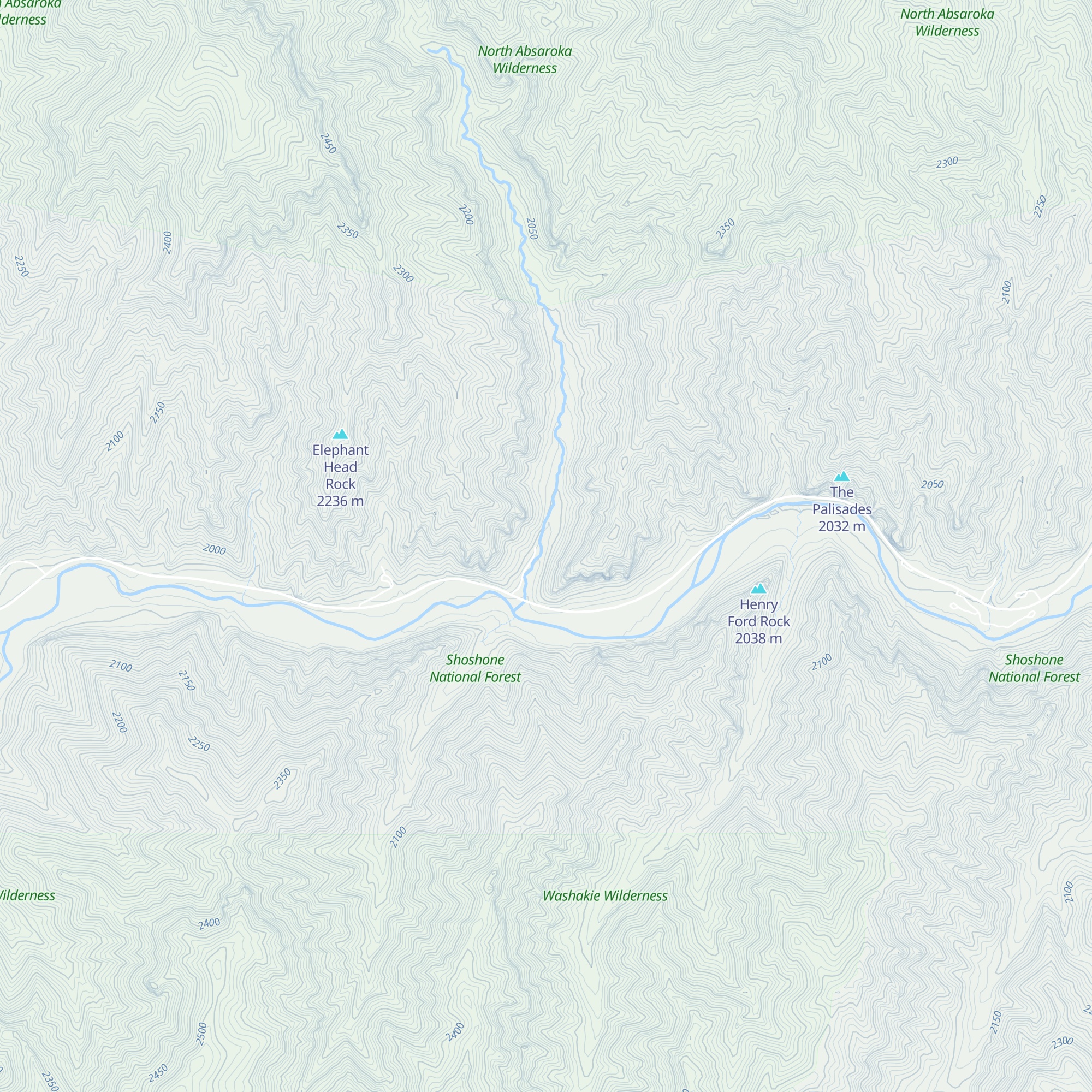 Absaroka Mountain Lodge map