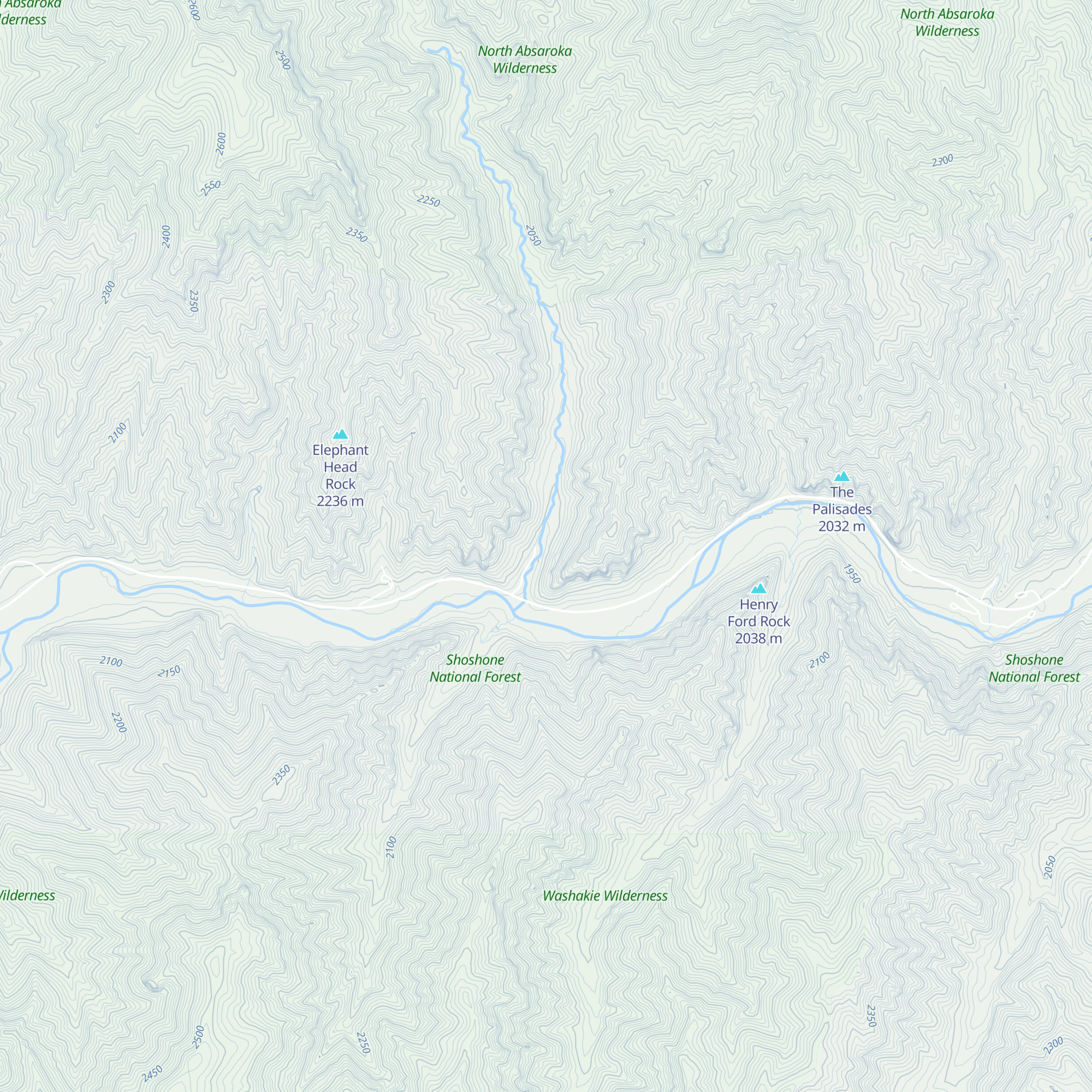Absaroka Mountain Lodge map