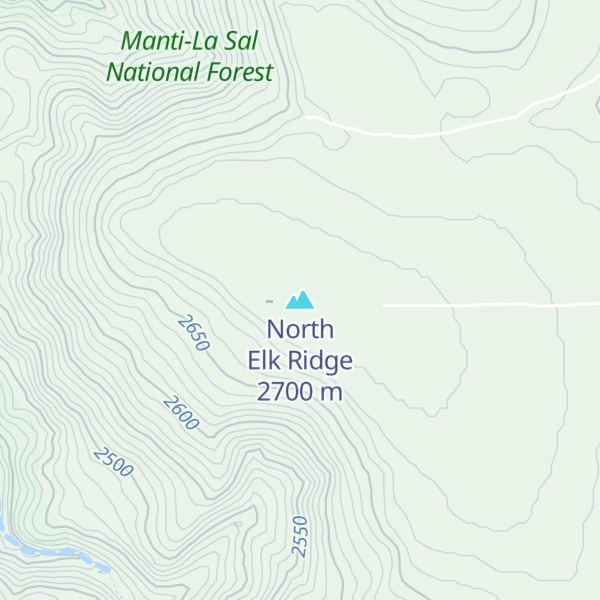 Map of North Elk Ridge