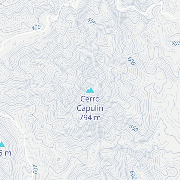 Map of Cerro Capulin