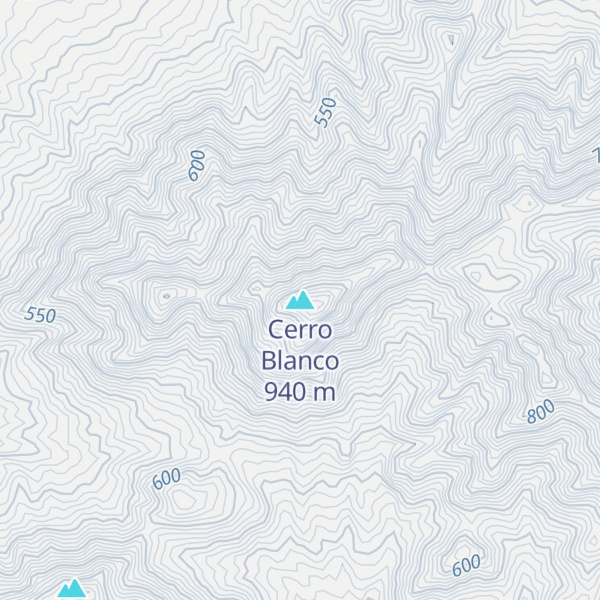 Map of Cerro Blanco
