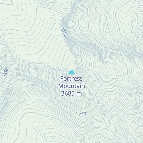 Map of Fortress Mountain